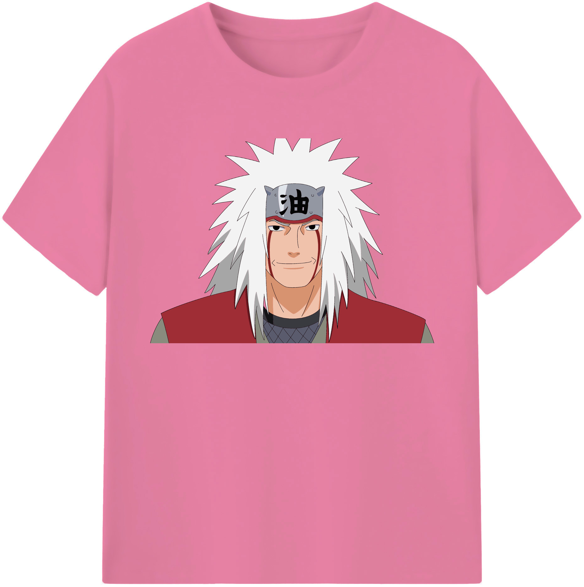 （画像用） NARUTO -ナルト- 自来也（じらいや） Jiraiya 綿100％半袖Tシャツ（フロントプリント）